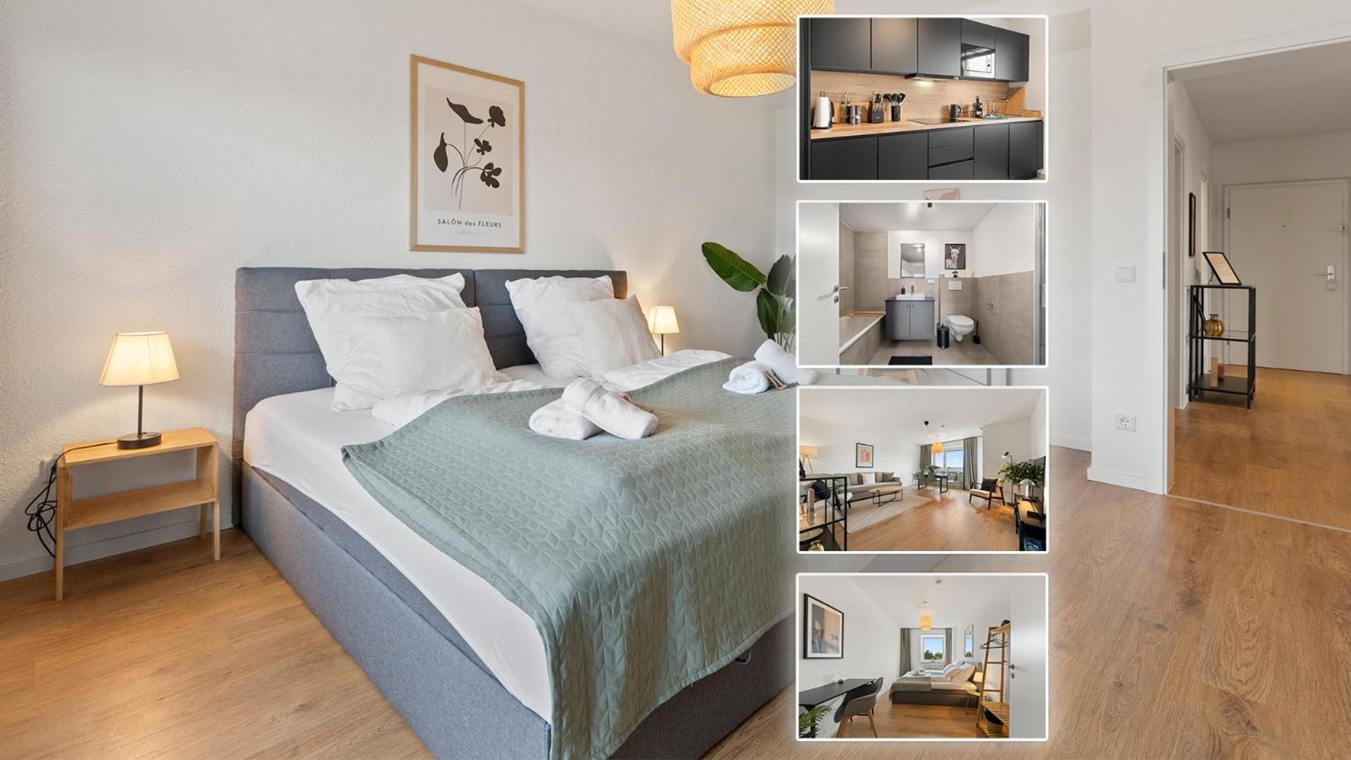 *Top* Moderne Wohnung - Naehe Koeln: Dom, Messe, Flughafen, Lanxess-Arena แบร์กิชกลัดบัค ภายนอก รูปภาพ